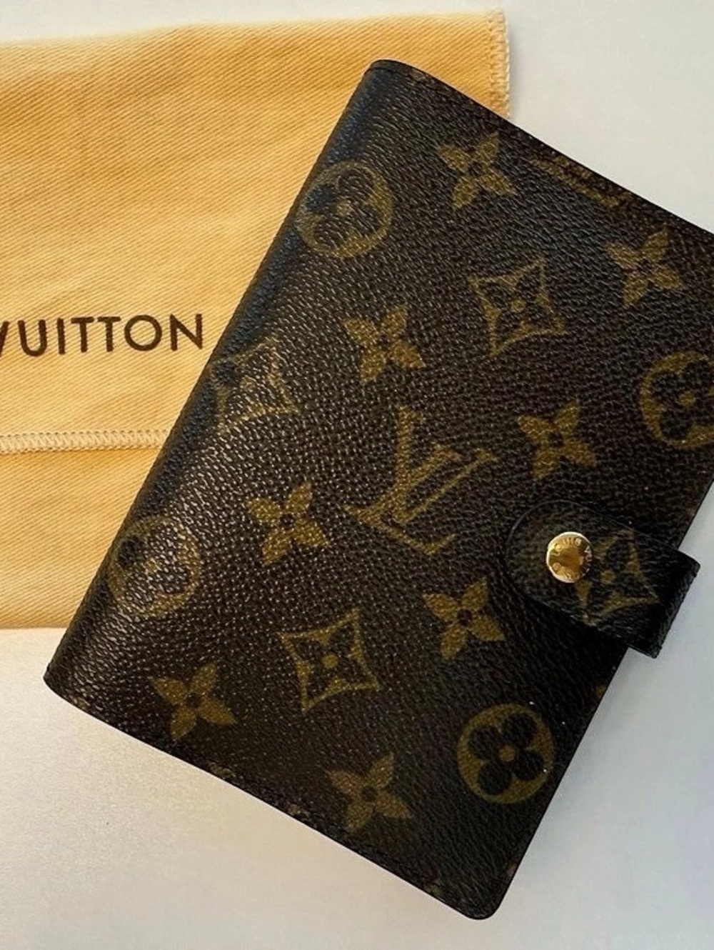 Louis Vuitton Agenda PM Monogram Wallet Brown & Gold - Picture 2 of 11
